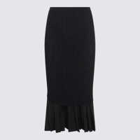 Fuste MM6 Maison Margiela Black Wool Skirt Femei