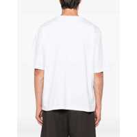 Tricouri DSQUARED2 pentru Barbati - Tricouri DSQUARED2 White Crewneck T-Shirt With Logo Lettering On The Front In Cotton Man WHITE Barbati (BM 19276725) - B-mall.ro