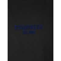 Tricouri DSQUARED2 pentru Barbati - Tricouri DSQUARED2 Black Crewneck T-Shirt With Logo Lettering On The Front In Cotton Man Black Barbati (BM 19276731) - B-mall.ro