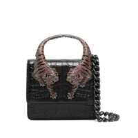 Genti de mana Roberto Cavalli Black Leather Top Handle Bag Femei
