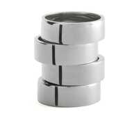 Inele MM6 Maison Margiela Silver Brass Rings Femei