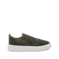 Sneakers Kiton Dark Grey Calf Skin Sneakers Barbati