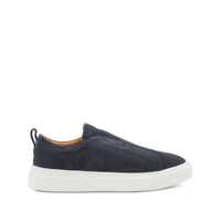 Sneakers Kiton Blue Navy Calf Skin Sneakers Barbati