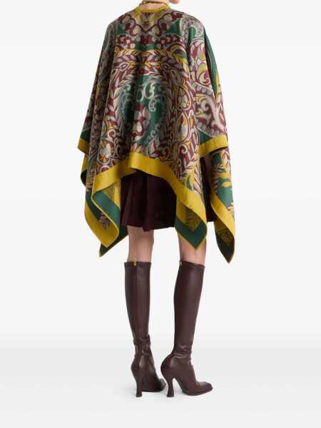 Geci ETRO Multicolor Cape With All-Over Floral Motif In Fabric Woman MULTICOLOR Femei (BM 19277097) 3
