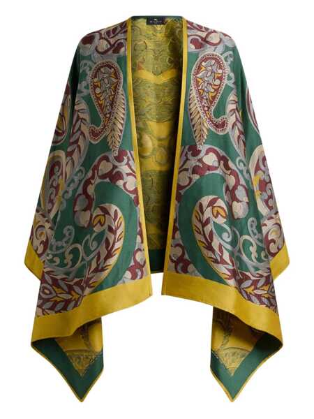 Geci ETRO Multicolor Cape With All-Over Floral Motif In Fabric Woman MULTICOLOR Femei (BM 19277097) 1