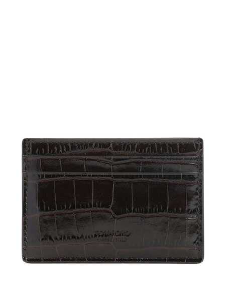 Portofele Tom Ford Exotic Line Card Holder Brown Barbati (BM 19277475) 1