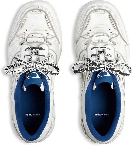 Sneakers Balenciaga Hamptons Worn-out Sneakers WHITE/BLU Barbati (BM 19277543) 4