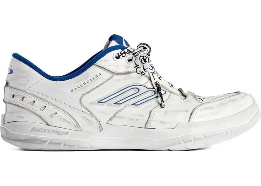 Sneakers Balenciaga Hamptons Worn-out Sneakers WHITE/BLU Barbati (BM 19277543) 1