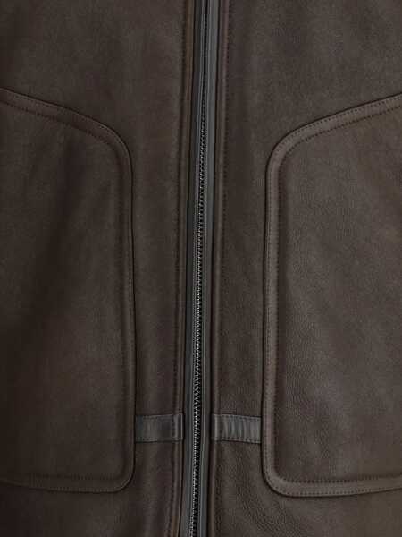 Jachete VALSTAR Coburn aviator Jacket in waxed suede shearling TESTA DI MORO Barbati (BM 19277552) 5