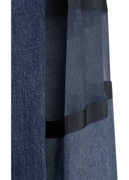 Blugi Sacai Denim Pants with liner back BLUE Femei (BM 19277564) 5