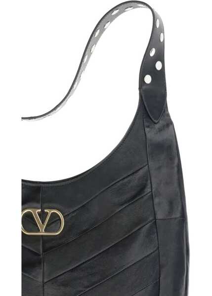 Genti de mana Valentino Garavani Shoulder Bag with a chevron motif NERO Barbati (BM 19277585) 5