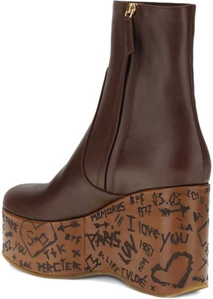Bocanci casual Chloe Maxime wedge Ankle Boots SOOTY BROWN Femei (BM 19277600) 3