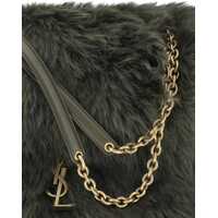 Genti de umar Saint Laurent Dama - Genti de umar Saint Laurent Jamie medium Shearling Shoulder Bag OLIVE Femei (BM 19277603) - B-mall.ro