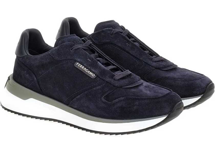 Sneakers Ferragamo Suede Sneakers NAVY Barbati (BM 19277606) 2
