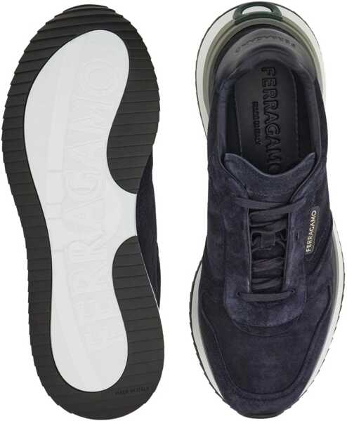 Sneakers Ferragamo Suede Sneakers NAVY Barbati (BM 19277606) 4
