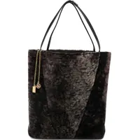 Genti de umar Large Spin Tote Bag in soft shearling Femei