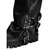 Bocanci Dolce & Gabbana Dama - Bocanci casual Dolce & Gabbana Rubber and leather high Boots NERO/NERO Femei (BM 19277651) - B-mall.ro