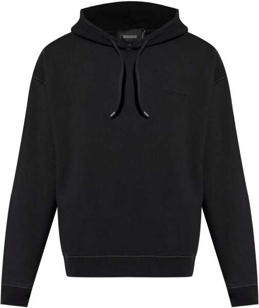 Bluze de trening DSQUARED2 DSQUARED2 Black Hoodie Black Barbati (BM 19277670) 1