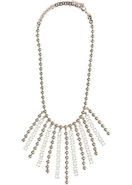 Coliere Alessandra Rich Collana In Cristallo E Catena Con Frange SILVER Femei (BM 19277711) 3