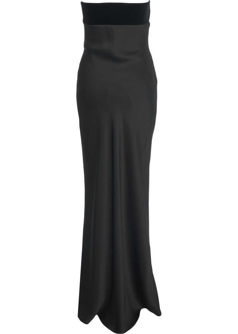 Rochii lungi Max Mara Maxi dress Baia Black Femei (BM 19277726) 4
