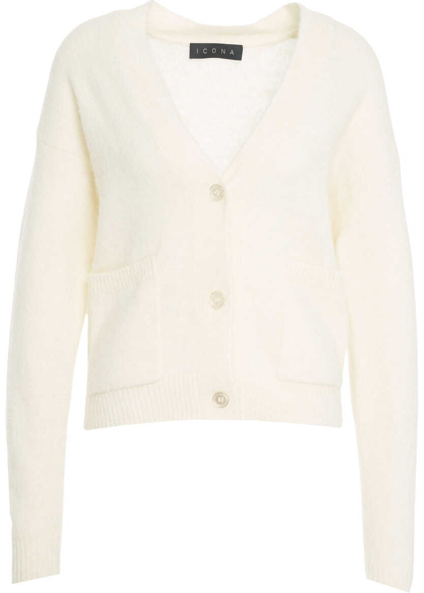 Cardigane Kaos Wool blend cardigan White Femei (BM 19277744) 1