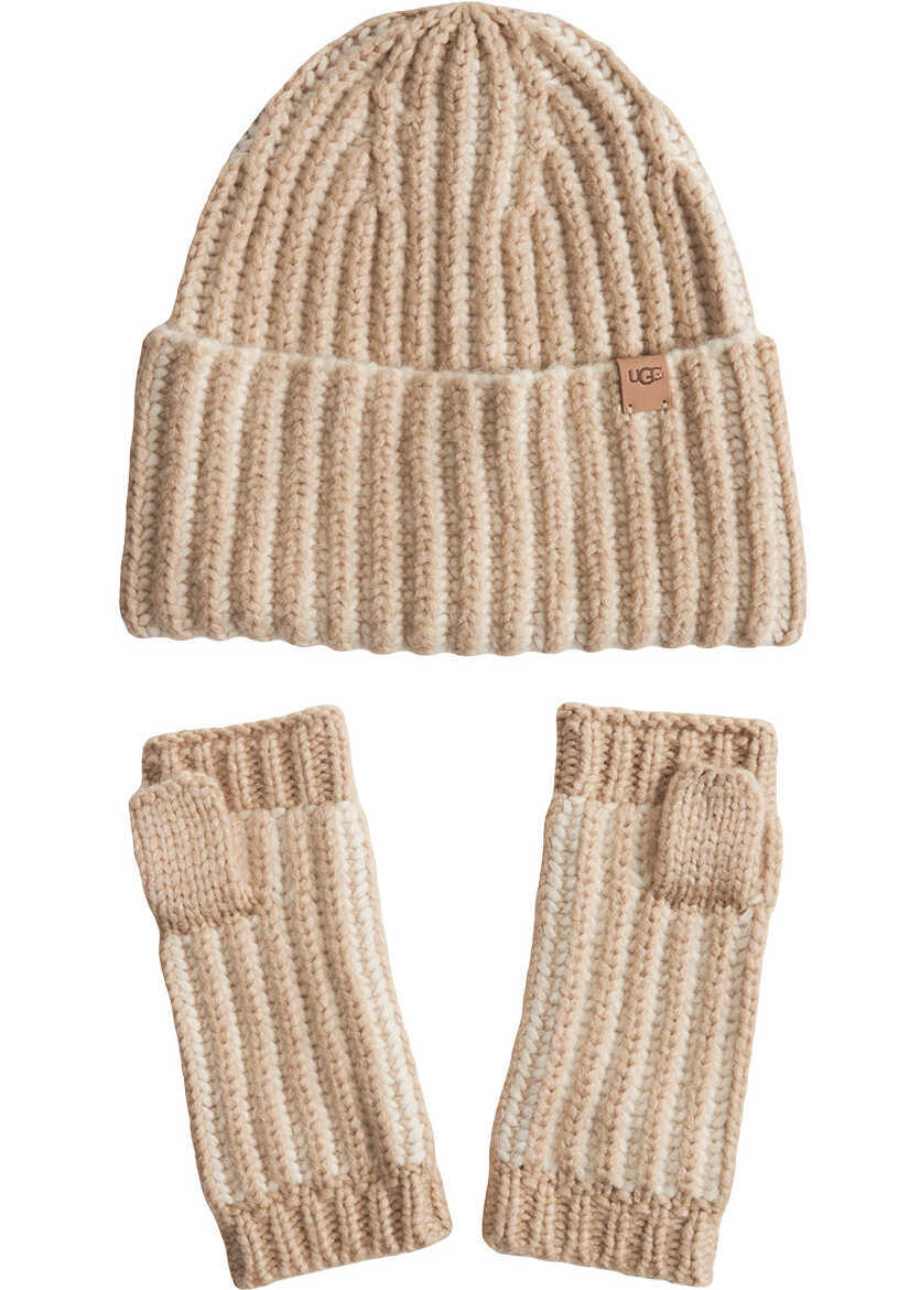 Palarii UGG Cable knit set Chunky Beige Femei (BM 19277747) 1
