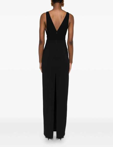 Rochii lungi Elisabetta Franchi Maxi dress with sequins Black Femei (BM 19277762) 4
