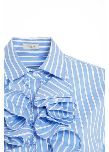 Bluze Himons Blouse with ruffles Blue Femei (BM 19277765) 4