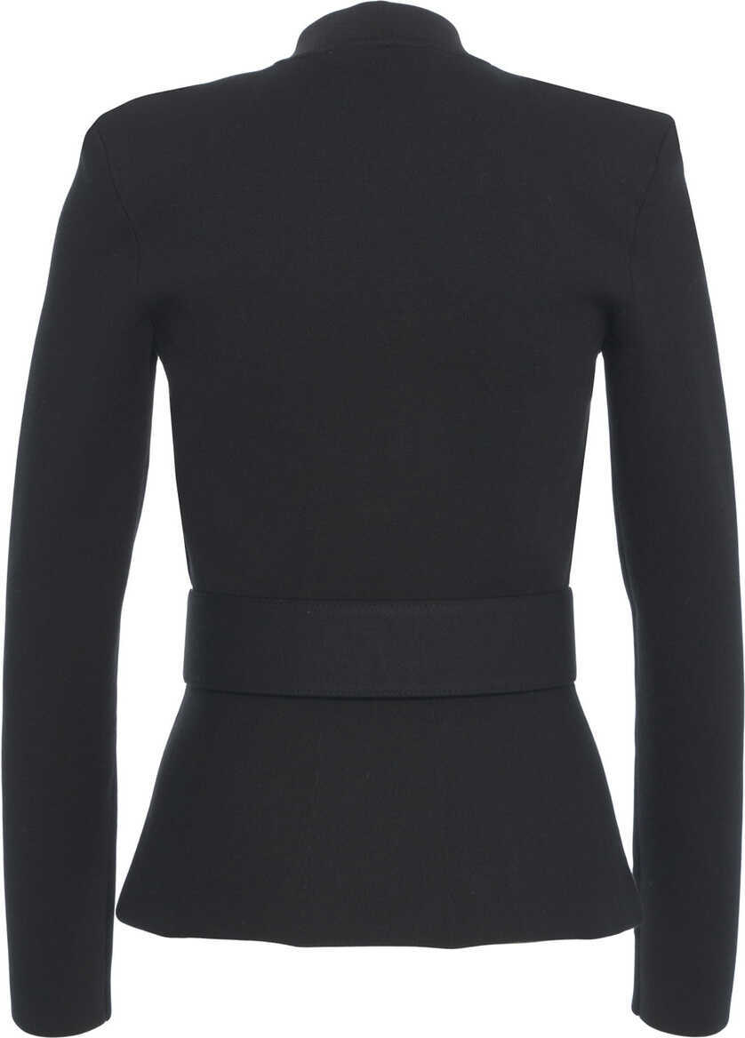 Sacouri Elisabetta Franchi Blazer with waist belt Black Femei (BM 19277780) 3