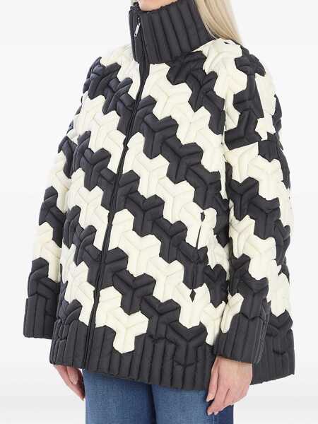 Bomber jacket Raxxy And White Puffer Jacket BLACK Femei (BM 19277846) 2