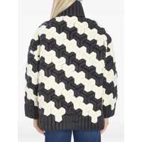 Bomber jacket Dama - Bomber jacket Raxxy And White Puffer Jacket BLACK Femei (BM 19277846) - B-mall.ro