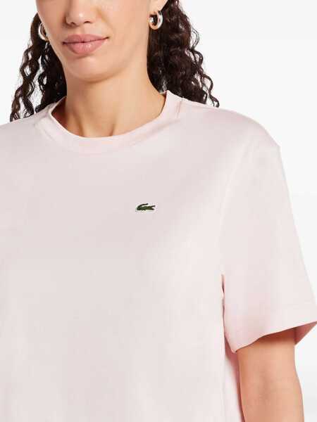 Tricouri Lacoste T-Shirt With Logo PINK Femei (BM 19277921) 5