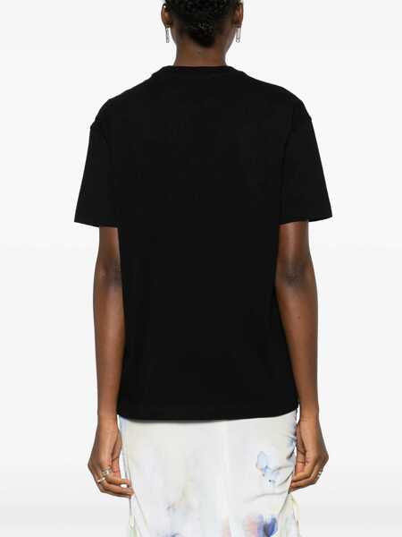 Tricouri Off-White T-Shirt With Logo BLACK Femei (BM 19277933) 4