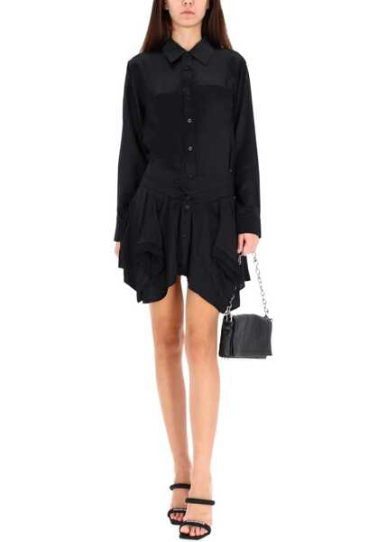 Rochii casual Alexander Wang Double Chemisier Dress BLACK Femei (BM 19277936) 2