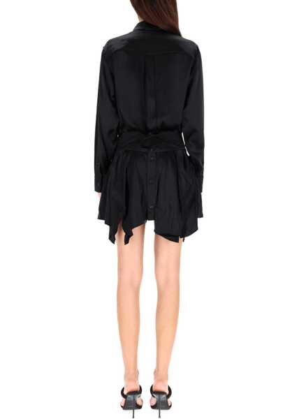 Rochii casual Alexander Wang Double Chemisier Dress BLACK Femei (BM 19277936) 3