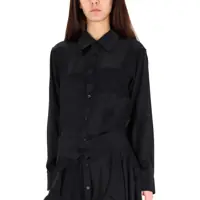 Rochii Alexander Wang Dama - Rochii casual Alexander Wang Double Chemisier Dress BLACK Femei (BM 19277936) - B-mall.ro