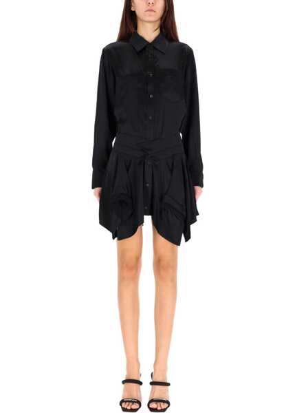 Rochii casual Alexander Wang Double Chemisier Dress BLACK Femei (BM 19277936) 1