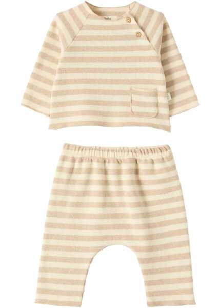Salopete TEDDY & MINOU Pants Set With Sweatshirt BEIGE Fete (BM 19277942) 1