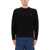 MAISON KITSUNÉ Ribbed Knit With Fox Patch BLACK