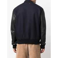 Bomber jacket pentru Barbati - Bomber jacket Golden Goose Wool Bomber Jacket And Leather Sleeves BLUE Barbati (BM 19277996) - B-mall.ro