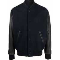 Bomber jacket Wool Bomber Jacket And Leather Sleeves Barbati