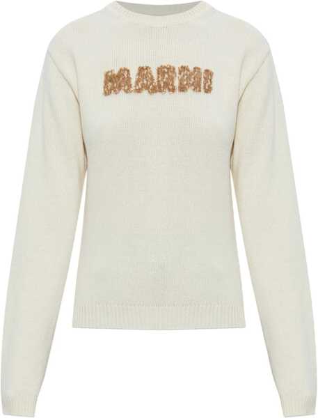 Pulovere casual Marni Jersey With Logo IVORY Femei (BM 19277999) 1