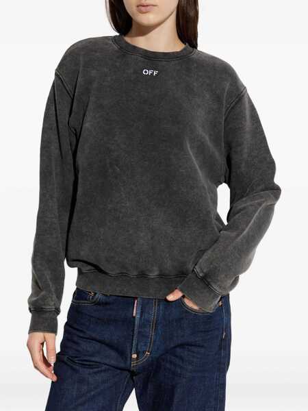Bluze de trening Off-White Check Flan Arrow Logo Sweatshirt GREY Femei (BM 19278032) 3