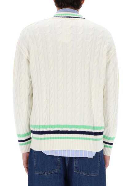 Pulovere Lacoste Cable-Knit Sweater IVORY Barbati (BM 19278035) 3