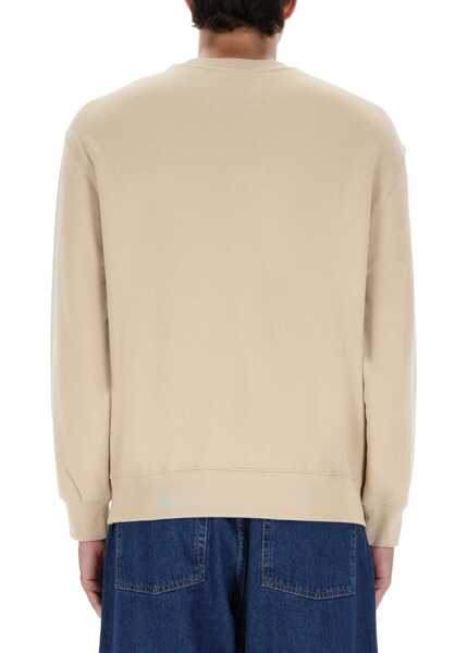 Bluze de trening MAISON KITSUN Comfort Dressed Fox Sweatshirt BEIGE Barbati (BM 19278041) 3