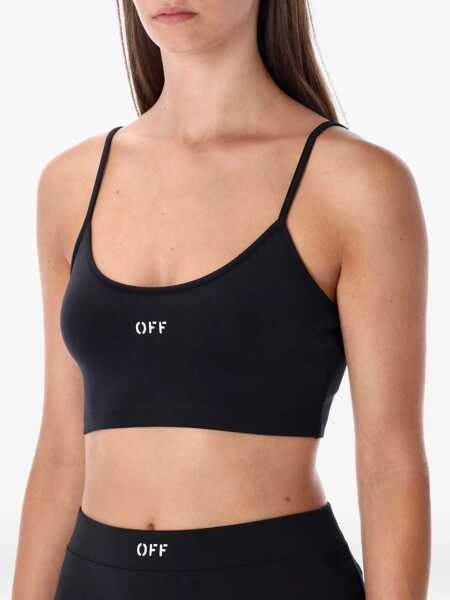 Bluze Off-White Top With Thin Straps BLACK Femei (BM 19278059) 3