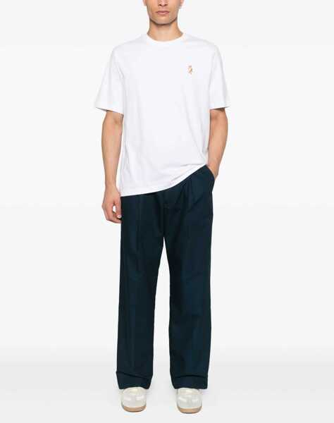 Tricouri MAISON KITSUN Standing Fox Comfort T-Shirt WHITE Barbati (BM 19278089) 2