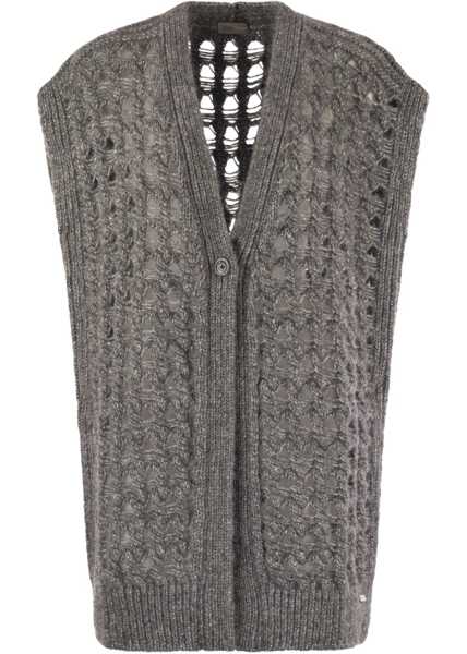 Veste casual Herno Vest With Perforated Workmanship GREY Femei (BM 19278131) 1