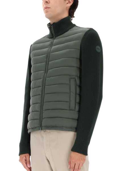Jachete COLMAR ORIGINALS ORIGINALS Hybrid Jacket With Knitted Sleeves GREEN Barbati (BM 19278143) 4