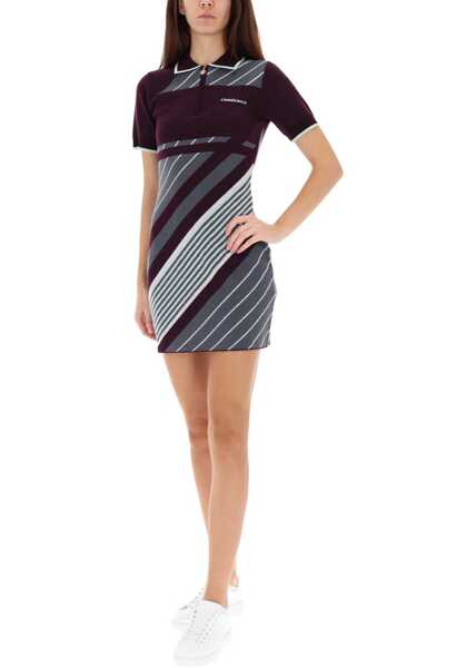 Tricouri Polo Casablanca Diagonal Tennis Polo Dress PURPLE Femei (BM 19278161) 2